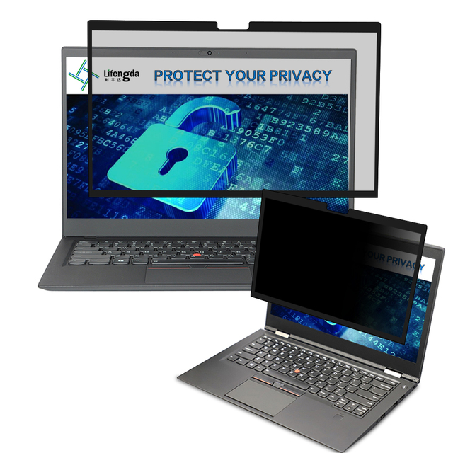LFD 22 Removable Laptop Privacy Filter 13.3inch Anti-Scratch Anti-Glare PET Material Light Black 3H Hardness Screen Protector
