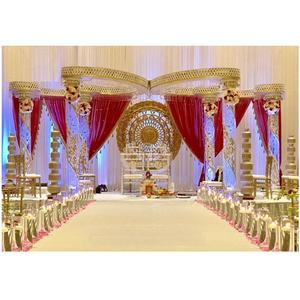 Ensemble de Mandap de mariage indien style papillon, magnifique décoration de Mandap en fibre de cristal, fascinant Mandap en cristal AUSTRALIE - Product Image 1