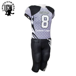 Conjunto de Uniforme de Fútbol Americano para Hombre - 100% Poliéster de Secado Rápido y Transpirable, Talla Grande, Logotipo Delantero/Trasero, Marca ÚNICA DE ROPA DE GIMNASIO - Product Image 3