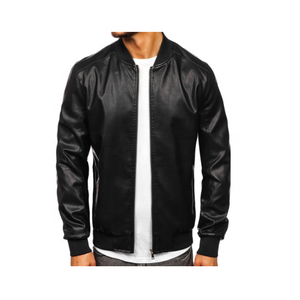 Chaquetas Bomber de Invierno de Lujo, Más Vendidas, con Cuello Alto, Hechas con Piel de Vaca para Hombre - Product Image 1
