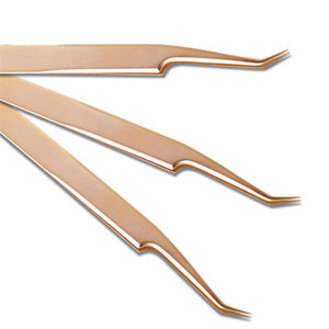 Pince à épiler d'extension de cils personnalisée en acier inoxydable de qualité supérieure pour femmes vente en gros - Product Image 2