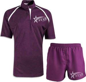 Jersey de rugby personalizado al por mayor tejido transpirable de secado rápido uniforme estilo sublimación barato - Product Image 1