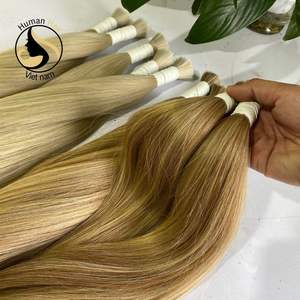 Venta al por mayor de alta calidad Rubio Remy Extensión de cabello doble dibujado sin procesar Virgen vietnamita cabello humano a granel - Product Image 6