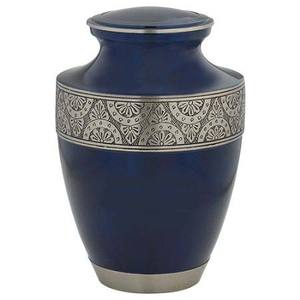 Urne de crémation traditionnelle en laiton, bande de couleur marron, cendres enterrées sculptées, urne de comptoir, décoration, cendres mémorables - Product Image 4