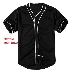 Бейсбольная рубашка Vedo оптом, футболка из полиэстера с сублимационной печатью, с V-образным вырезом, без рисунка