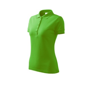 เสื้อยืดโปโลลำลองสำหรับผู้หญิงเสื้อยืดผ้าฝ้าย100% ลายสก๊อตสีล้วนระบายอากาศได้ดี - Product Image 5