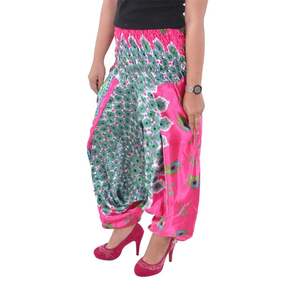 Pantalon indien en coton pour femme, vêtement ample, taille élastique, style boho, Palazo, Hippie, Yoga, ethnique, été, collection 2020 - Product Image 2