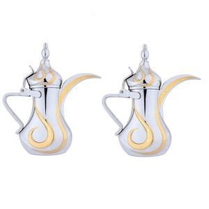 Métal Arabe Dallah Premium Quality Handmade Designer Coffee Pot Classique Élégant Vente en gros Fantaisie Métal Arabe Dallah - Product Image 2