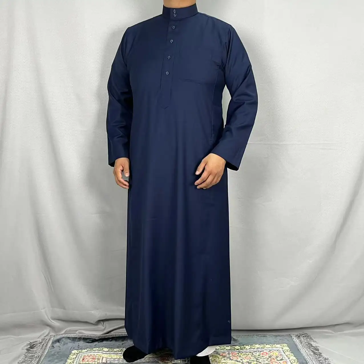 Al Dafah Thobes เสื้อคลุมมุสลิม Daffah,เสื้อผ้าอิสลามสไตล์กาตาร์สำหรับผู้ชายขายส่ง Daffah Al Aseel Thobe