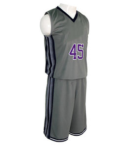 Camiseta de baloncesto unisex de secado rápido, totalmente sublimación, banda personalizada, estilo antibacteriano, transpirable, OEM, conjunto juvenil - Product Image 3