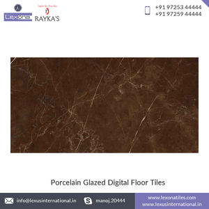 600x1200mm Carreaux de sol en porcelaine vitrifiée en pierre naturelle moderne Shorea Bois Carreaux mats émaillés antidérapants Couleur marron Corps complet - Product Image 5