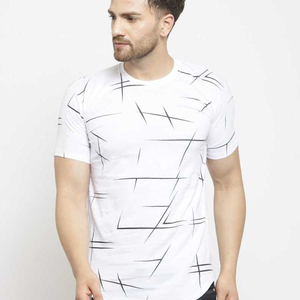 Camiseta Básica Blanca 100% Algodón con Cuello Redondo y Manga Corta, Diseño Serigrafiado, Ecológica y Anti-Pilling - Product Image 1