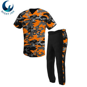 Ensemble de maillots de baseball et softball sublimés personnalisés, uniformes imprimés de haute qualité pour adultes, vêtements de sport grande taille à rotation rapide - Product Image 2