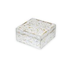 <b>Mother</b> of Pearl Inlay Box White Rectangular Custom Logo by Quality Handicrafts for Wedding and <b>Birthday</b> <b>Gifts</b> - Product Image 2