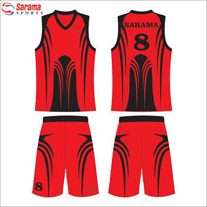 Conjunto de uniformes de baloncesto Equipos Conjunto completo Diseño en blanco Color Rojo Personalizado Juventud Baloncesto Jersey Uniforme, - Product Image 2