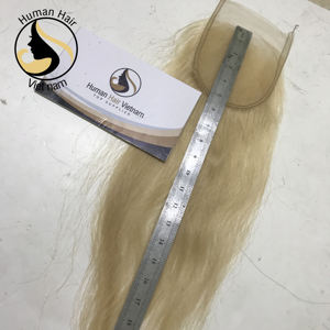 Suisse Fermeture En Dentelle Transparente, HD Dentelle Fermeture Blonde Vierge Cheveux Humains, 613 Blonde Vierge Faisceaux De Cheveux Humains - Product Image 1