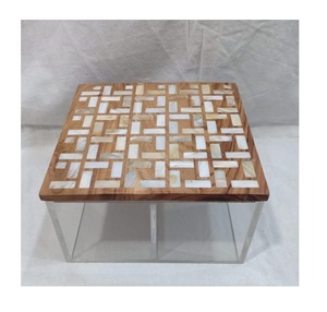 Tapa con incrustaciones de madera de Acacia, tarro acrílico de decoración india, artesanía, caja de mopa de corte láser de madera, estilo árabe, venta al por mayor - Product Image 6