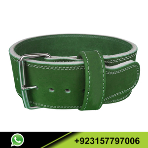 Vente en gros de nouveau design ceinture d'haltérophilie à broches en cuir véritable pour entraînement de gymnastique avec logo personnalisable - Product Image 5