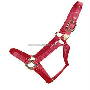 Wholesale Halter Nylon Head Collar Horse Equipment Equestrian Nylon Halter With Soft Padding with <b>Heavy</b> <b>Duty</b> Brass Buckle Rings - Product Image 2