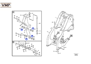 VOE 11020098 - Rondelle pour chargeuses sur pneus Volvo, marques VMP, haute qualité, état neuf, pièces détachées pour engins de chantier - Product Image 4