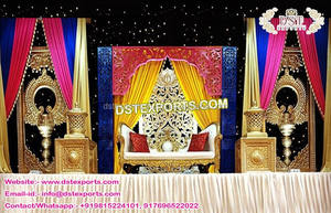 Corona dorada antigua italiana de California para decoración de escenario decoraciones de boda de tema antiguo exclusivo - Product Image 4