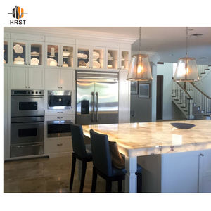 Lastra di marmo di grandi dimensioni in quarzo naturale di Cristallo puro marmo pietra retroilluminata per piano bagno personalizzato - Product Image 5