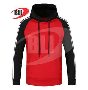 High Quality Men's <b>3XL</b> Pullover <b>Hoodie</b> Custom Logo Print Winter Streetwear in Fleece Puff Printing Technique Plain Dyed - Product Image 6