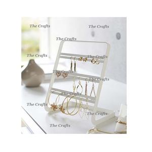 Support à bijoux décoratif de table, meilleure qualité, taille et forme personnalisées, métal blanc - Product Image 1