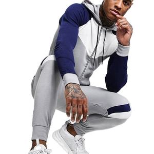 Chándal deportivo personalizado para hombre, conjunto de dos piezas de alta calidad con capucha y cremallera, gran oferta - Product Image 1