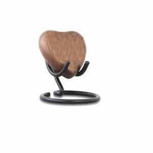 Urna de corazón para adultos, urna funeraria hecha a mano para cenizas, diseño clásico, con soporte - Product Image 2