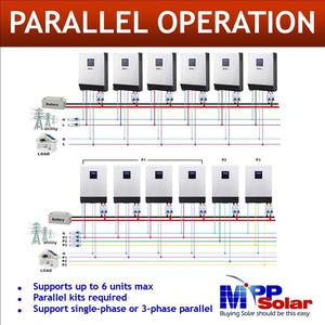 PIP3024LV-MSD 3KW 110V 24V MPP năng lượng mặt trời biến tần 80A MPPT sạc 80A pin sạc Max PV đầu vào 3KW <span class=keywords><strong>250V</strong></span> tinh khiết Sine Wave - Product Image 3