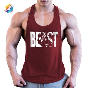 Débardeur de sport pour homme en coton 100% respirant et écologique, idéal pour la musculation et l'entraînement, extensible et professionnel - Product Image 6