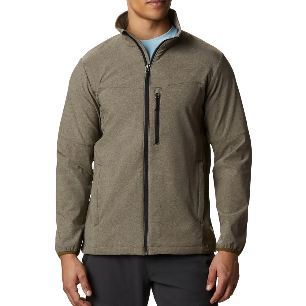 Wholesale Custom Men Sports Softshell Jackets Grey Outdoor Camping Coats Thermal Waterproof SoftShell Jacket