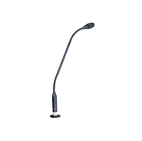 Microphone de bureau professionnel filaire à col de cygne, directionnel cardioïde, à condensateur USB, avec suppression du bruit, construction en plastique/métal