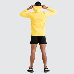 เสื้อสวมหัวแบบสวมหัวมีฮู้ดผ้าคอตตอน/โพลีเอสเตอร์มีฮู้ดสไตล์ฤดูหนาวคอปกสีทึบระบายอากาศได้ดีแห้งเร็ว - Product Image 3