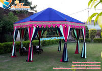 Tentes de réception de mariage indiennes : Décoration moderne et luxueuse, chapiteau de mariage, vente de tentes durables, style mandap en métal et tissu