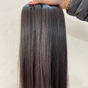 Extensiones de cabello humano virgen con cierre a juego, mechones rectos de hueso con cierre a juego, cabello vietnamita/brasileño tejido, gran oferta - Product Image 4