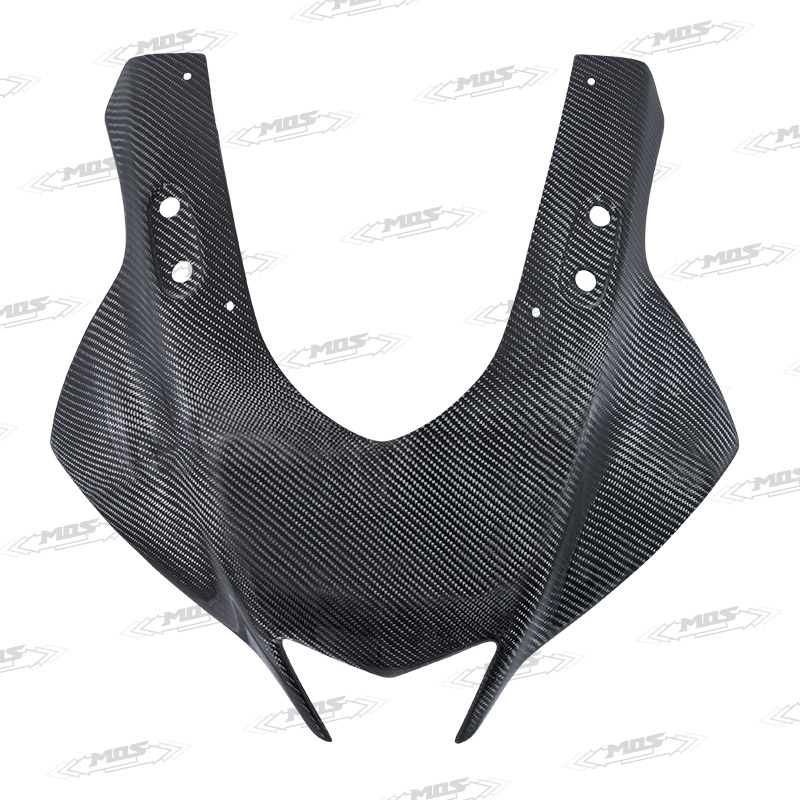 MOS Carbon Fiber Front Shield Cover for Yamaha Motorcycle YZF-R3 YZF-R25 2019-2020