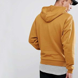 <b>Men</b> <b>Yellow</b> <b>Hoodie</b> Autumn Long Sleeve Sweatshirt Pocket Drawstring Hooded Solid Color Casual Pullover - Product Image 4