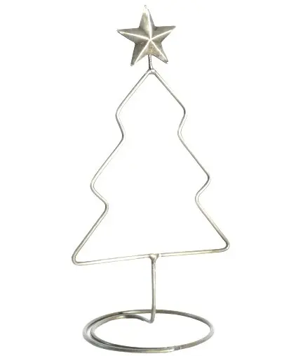 Árbol de Navidad de alambre de METAL, decoración del hogar, mesa de diseño de estrellas, vajilla de alta calidad