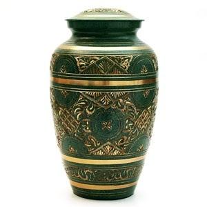 เหยือกโกศโลหะใส่เถ้ากระดูกสำหรับงานศพมีความต้องการสูงดีไซน์ดอกไม้งดงาม - Product Image 5