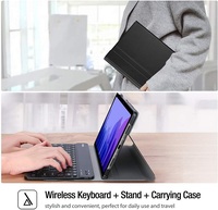 Touchpad Casing Keyboard Nirkabel, untuk Samsung Galaxy Tab A7 /A 10.1/Tab S7 /S6 Lite 10.4/Tab A 7 Lite 8.4