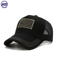 Topi Baseball Bordir 6 Panel Bahan Polyester/Katun Full Mesh Dry Fit Unisex, Laris untuk Dewasa, Cocok untuk Olahraga Luar Ruangan