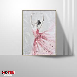 Peinture sur toile acrylique abstraite peinte à la main Belle danseuse sexy <span class=keywords><strong>Jeune</strong></span> fille <span class=keywords><strong>Femme</strong></span> nue Chambre à coucher - Product Image 2