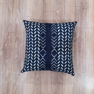 Umigo — housse de coussin en coton, drap à main imprimé, décoratif, 45x45cm - Product Image 1