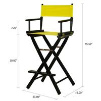 Professionnel Pliable Haute D'administration Portative En Aluminium Maquillage Chaise De Salon Pour Artiste