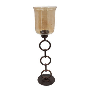 Nouvel arrivage Bougeoir de décoration pour la maison Bougeoir en verre et en fer pour les décorations de centre de table de Noël et de mariage - Product Image 6