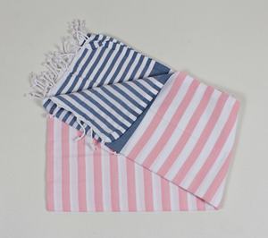 Serviette turque à rayures 100 coton, haute qualité et meilleur prix, serviette de plage, serviette de bain, paréo - Product Image 5
