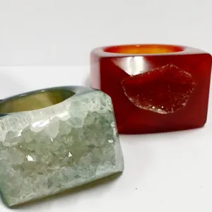 NATURAL DRUZY anillos