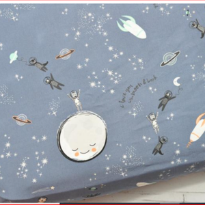 Factory Sale Cotton Baby Fitted Sheet Baby Crib Bedding Set with High Quality - Product Image 1